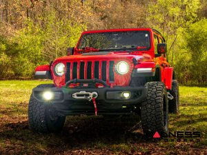 Jeep Wrangler JL LED Fog Light Kit - 4Banger Series - Morimoto - NCS/Wide/Yellow